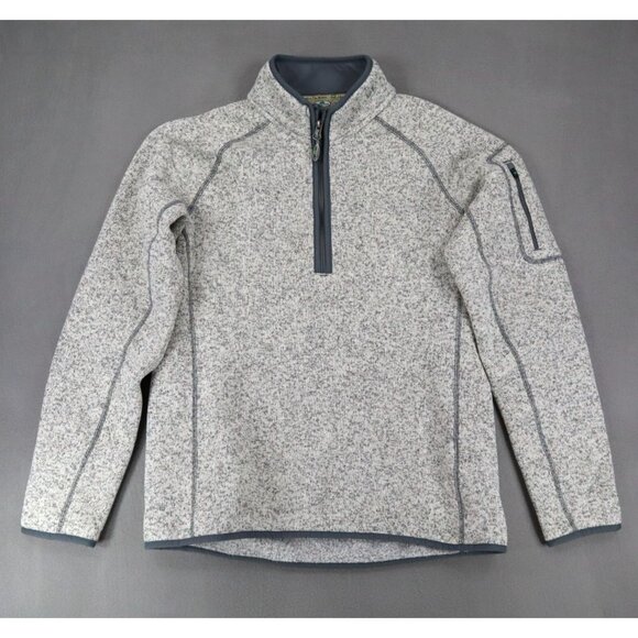 Arborwear Staghorn Fleece 1/4 Zip Pullover Jacket Top Sweater Size M Gray Stone - Picture 1 of 6